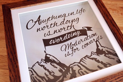 Personalise phrase papercut