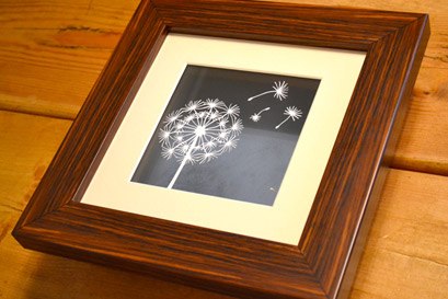 danelion seeds papercut