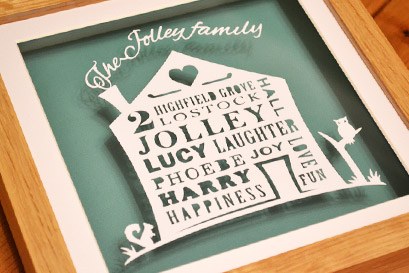 Personalised family memories house