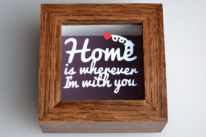 Home is wherever you are paper cut