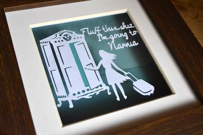 Narnia wardrobe papercut