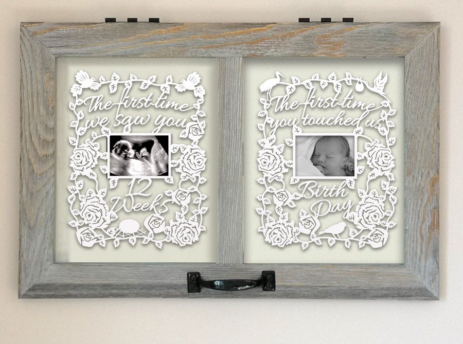12 week baby frame art