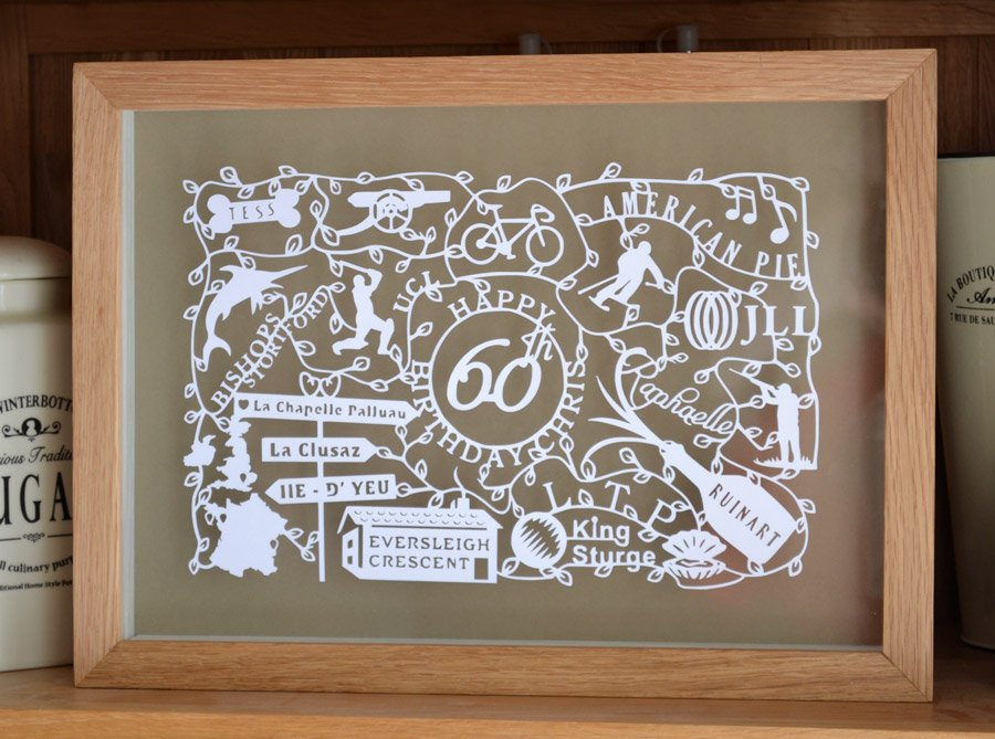 60th bespoke birthday present
