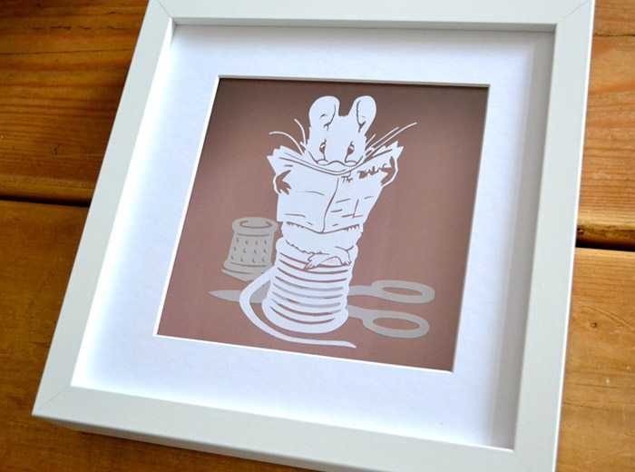framed Beatrix Potter design
