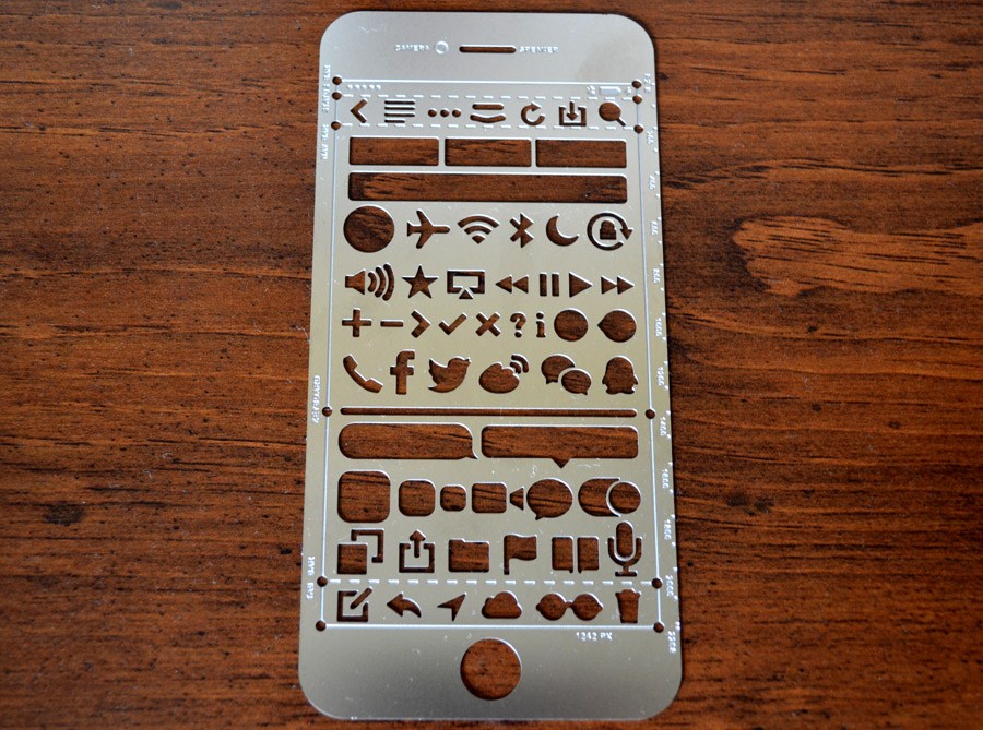 IOS 7 stencil iphone