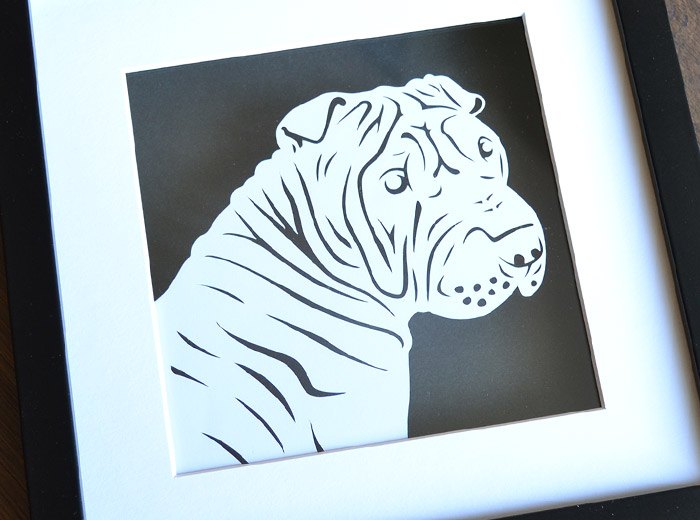 Shar Peis portrait art