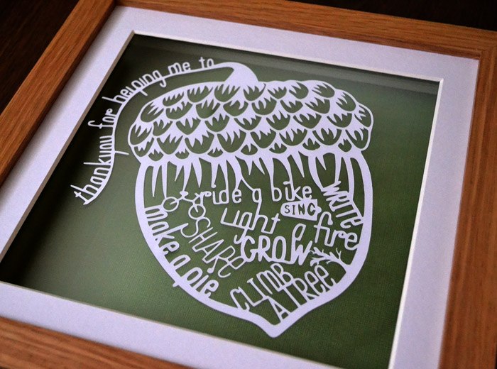 Personalised teacher art present