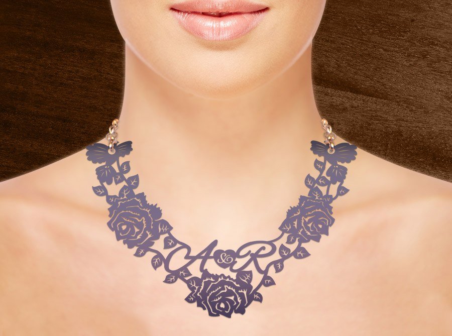 bespoke initials necklace