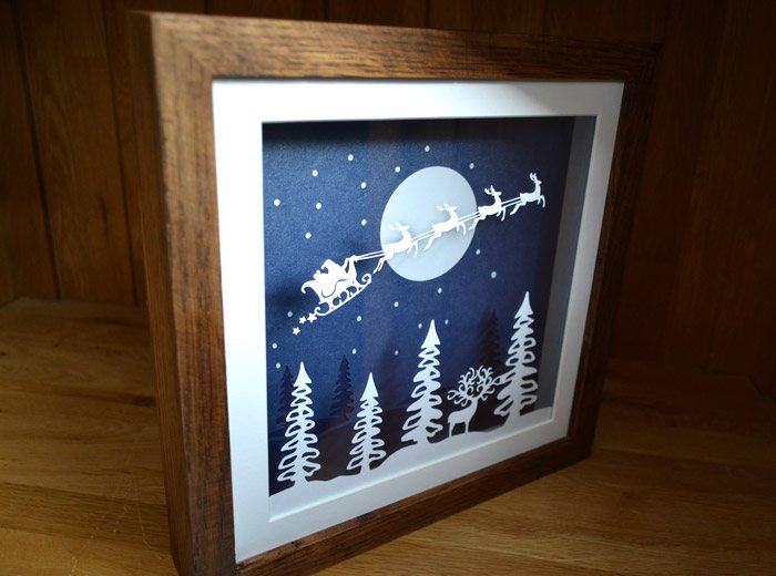Christmas reindeer santa sliegh picture