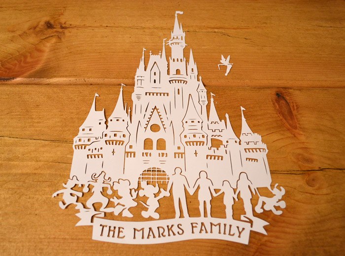 Disney Castle Papercut