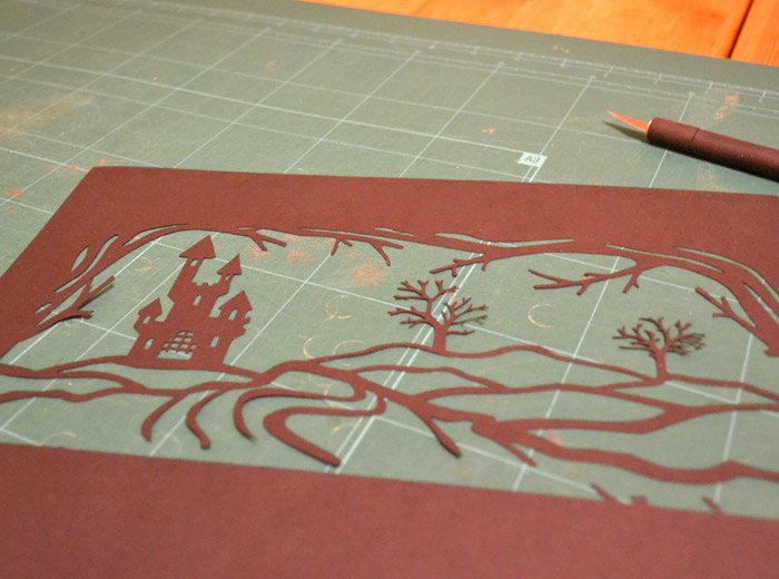 hand cut papercut