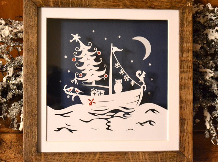 festive voyage papercut