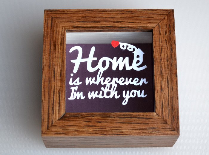Home is wherever im with you Papercut