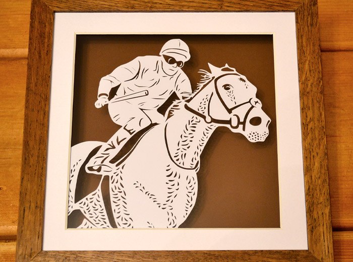 Horse and Jockey personalised art