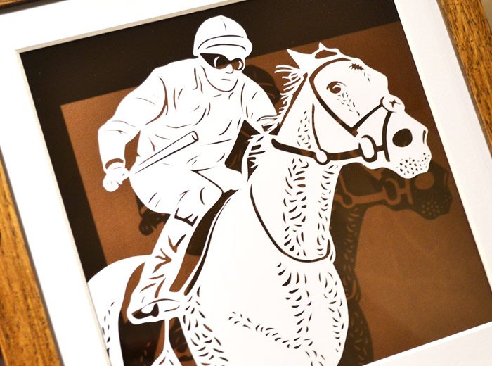 Horse papercut