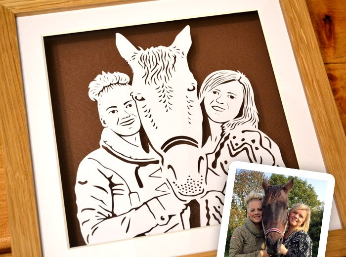 Horse papercutting