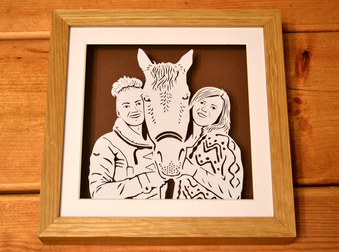 Horse portrait art