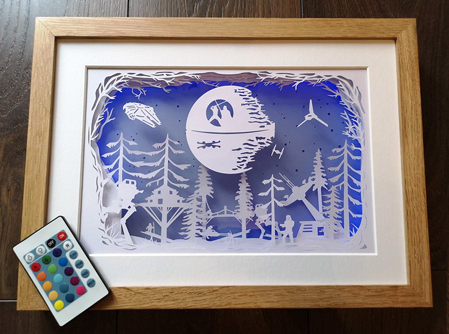 Illuminated Star Wars Art
