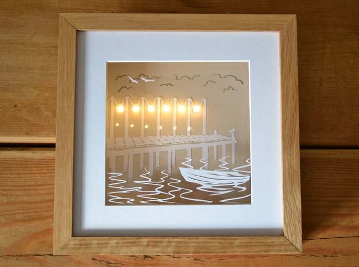 Lake papercut