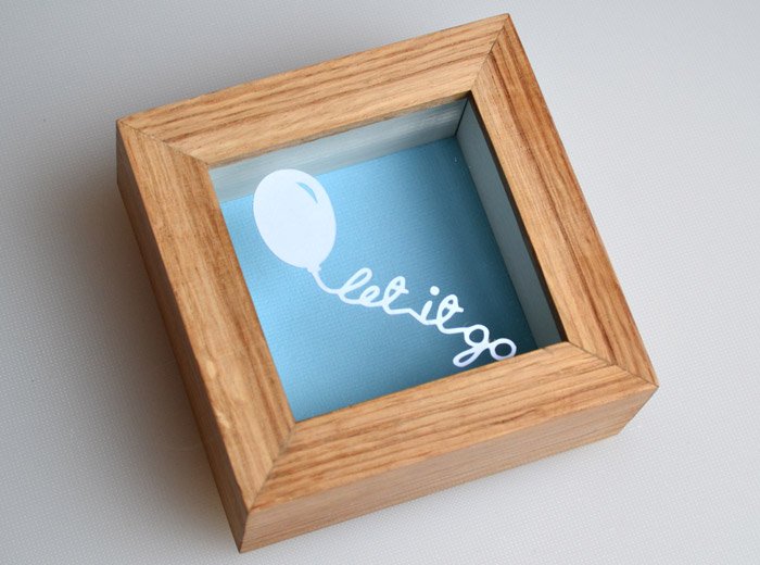 Balloon papercut art