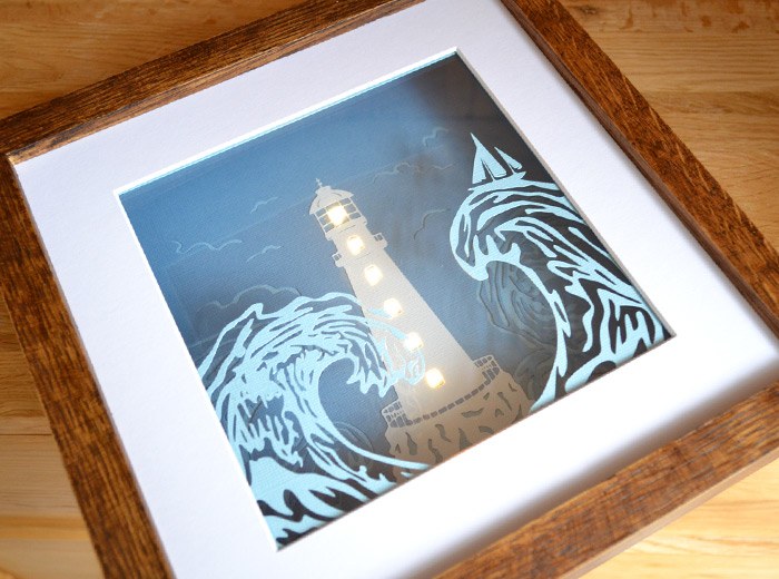 Storm paper art