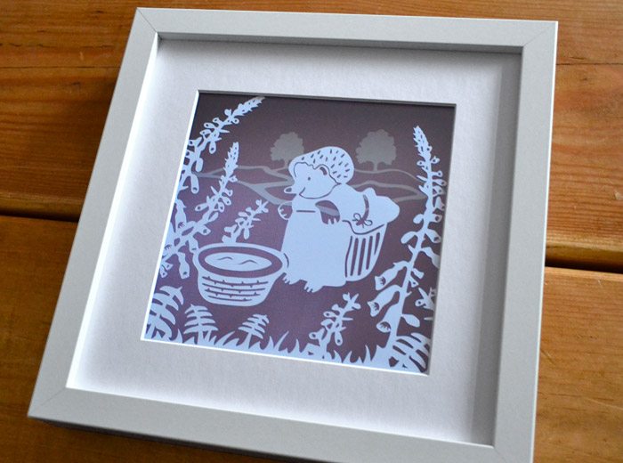 Mrs Tiggy Winkle Papercut