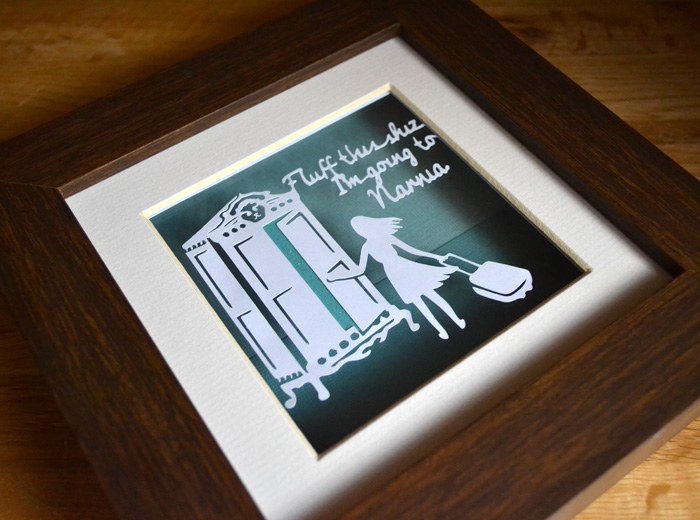 escape to Narnia papercut
