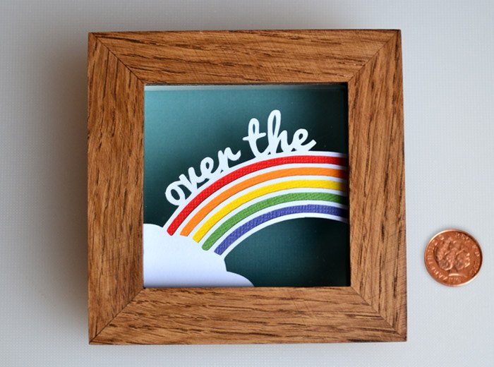 Over the Rainbow Papercut