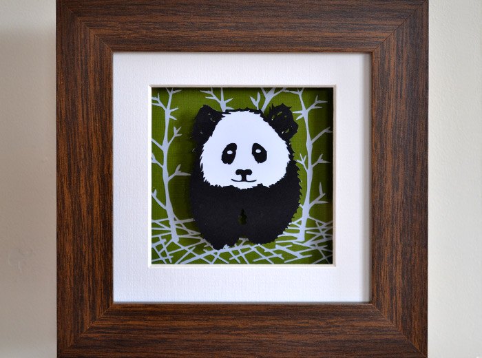 Panda papercut