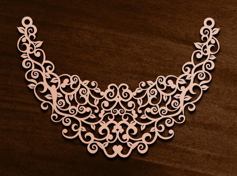 paper art necklace
