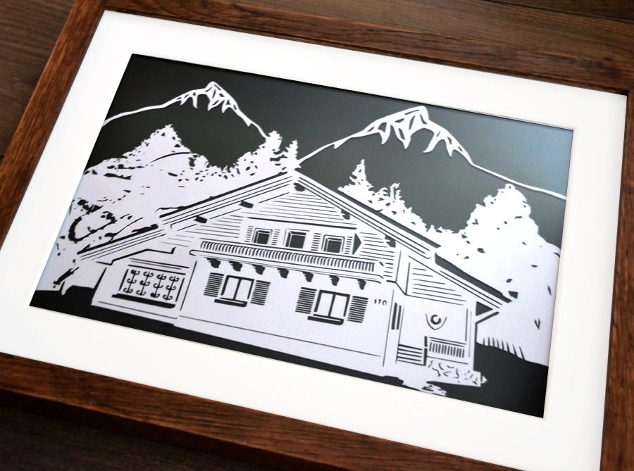 Personalised drawing of your home