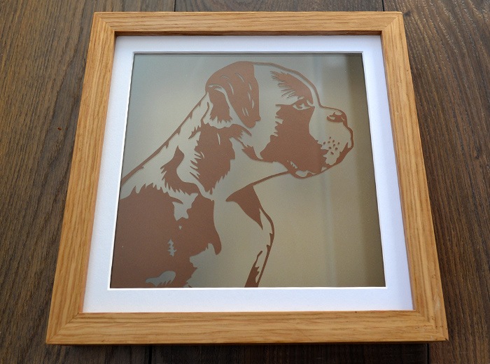 Personlised pet portrait papercuts