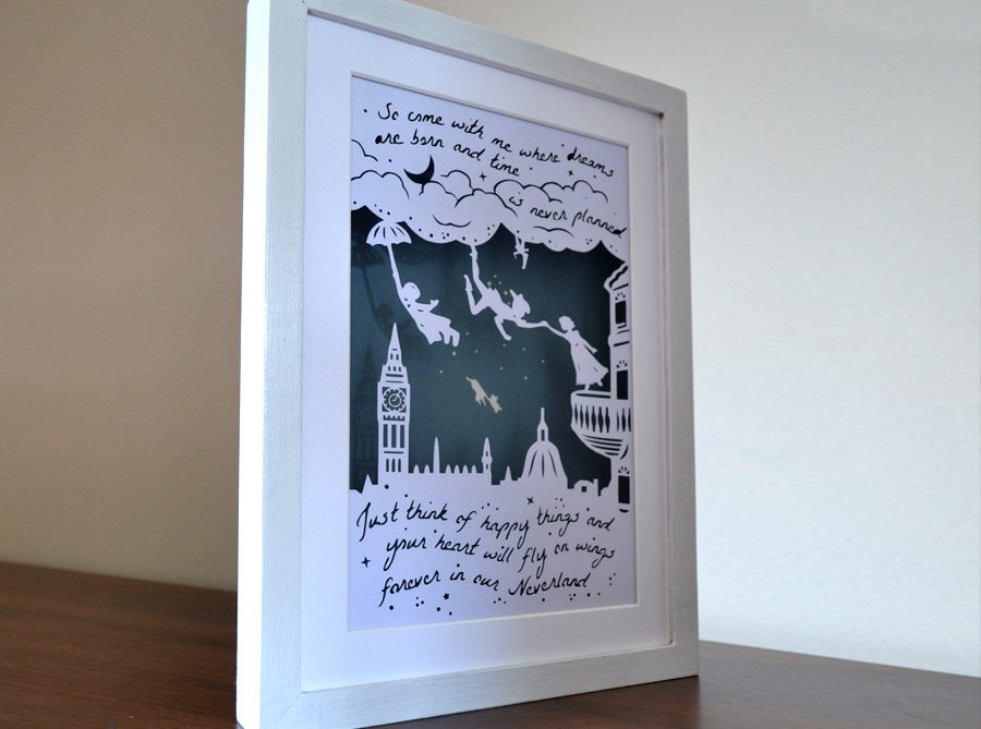 Peter pan papercutting