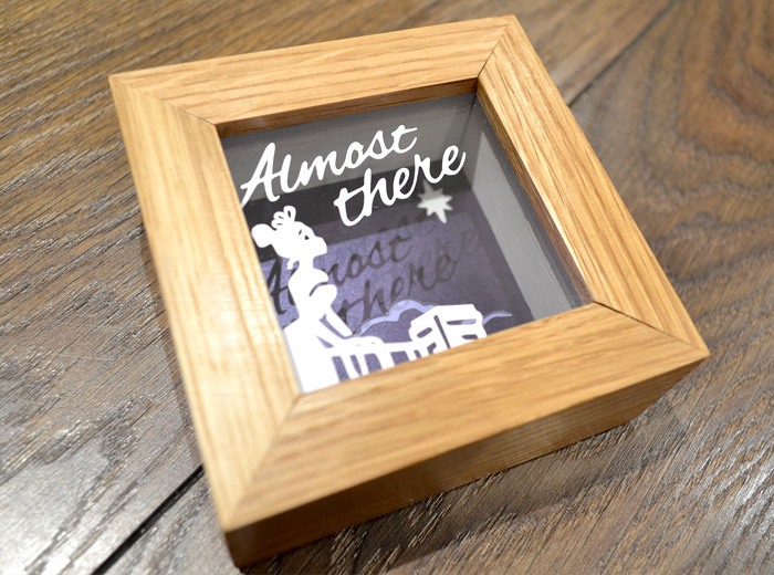 princess oak framed paper cut