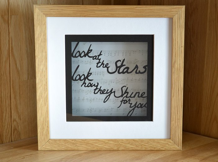 Look at the stars papercut