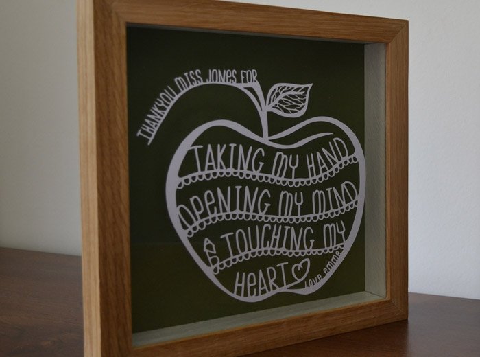 Apple present for a teacher