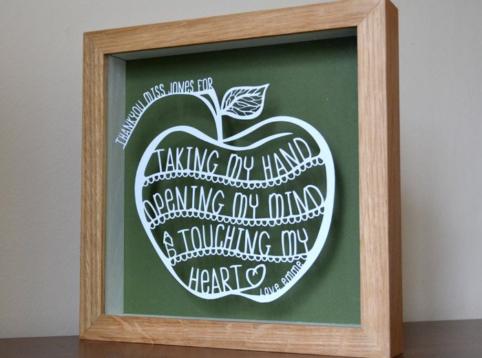 Personalised gift for a teacher