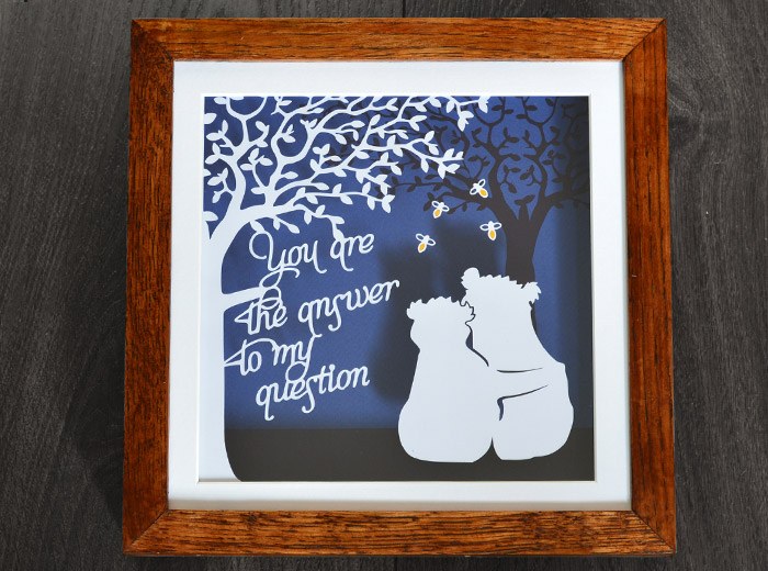 Bear hug personalised anniversary gift