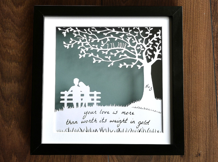 wedding anniversary gift bridge and dog