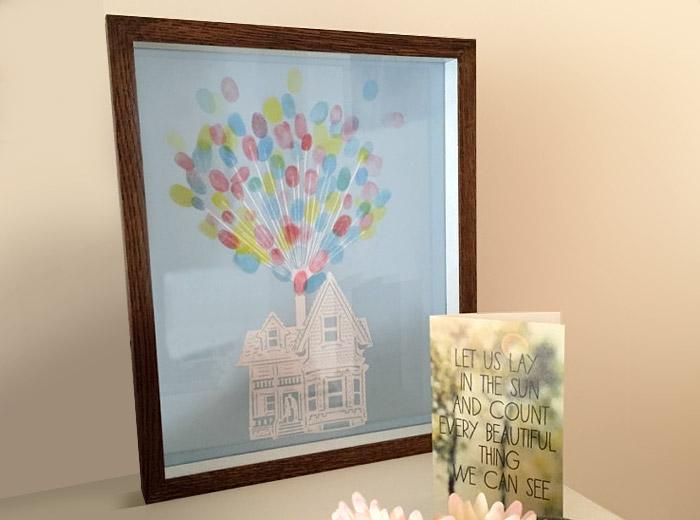 Wedding fingerprint guestbook