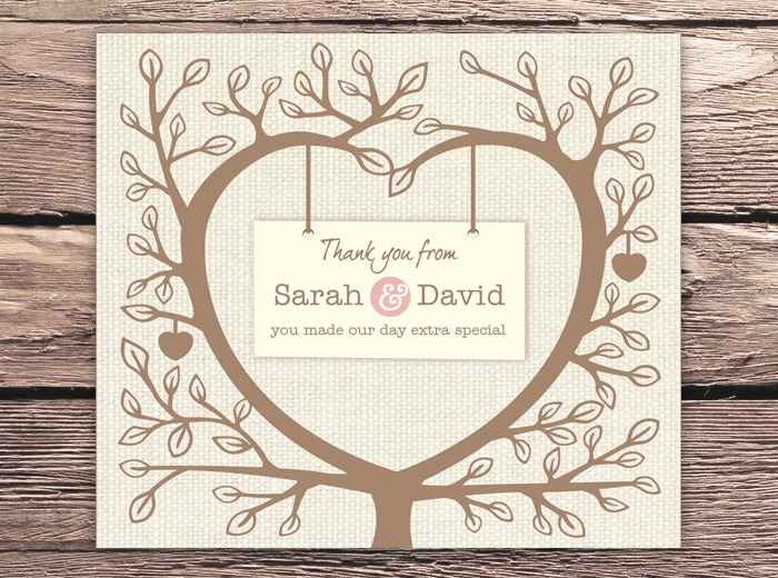 wedding thank you digital design