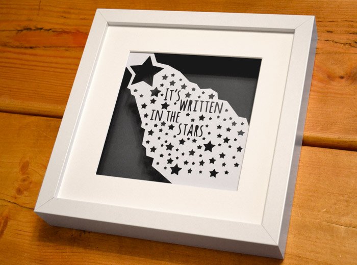 written in the stars papercut