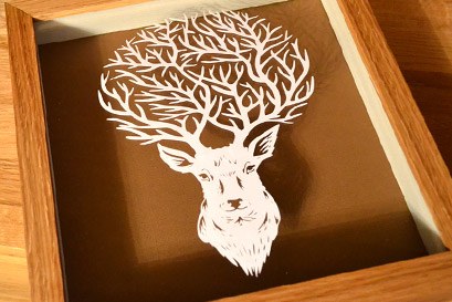 Stag antler art