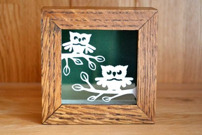 owl minature papercut