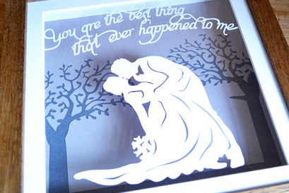 1st anniversary papercut