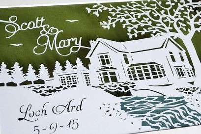 Wedding day venue art